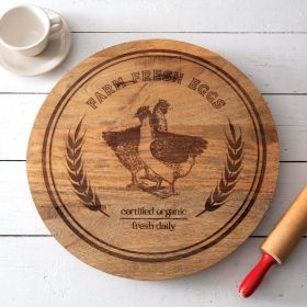 Farm Fresh Eggs Lazy Susan