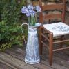 Washed Tin Tall Pitcher
