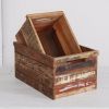 Set of Two Reclaimed Wood Crates