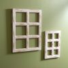 Set of Two Whitewashed Window Frames