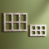 Set of Two Whitewashed Window Frames