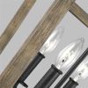 4 Light Lantern Adjustable Dimmable Square/Rectangle Chandelier
