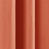 52 x 84 inch Solid Orange Apricot Thermal Blackout Curtain Panels - Set of 2