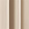 52 x 54 inch Solid Beige Cream Thermal Blackout Curtain Panels - Set of 2