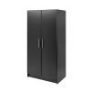 Black Freestanding Bedroom Cabinet Armoire Wardrobe Closet with Hanging Rail