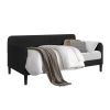 Twin size Modern Black Velvet Upholstered Daybed