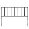 Full size Modern Classic Black Metal Headboard