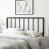 Full size Modern Classic Black Metal Headboard