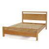 Full size Farmhouse Solid Wood Platform Bed Frame with Headboard Footboard