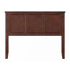 Full size Traditional Style Headboard in Walnut Wood Finish