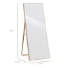 Gold Large Full Length Leaning Wall or Hanging Mirror