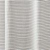 72-inch Grey and White Stripes Cotton Shower Curtain with Tassels