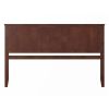 King size Traditional Style Headboard in Walnut Wood Finish