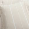 King/California King Beige Off-White Stripe Lightweight 3-Piece Comforter Set