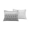 King Size Scandinavian 5 Piece Lightweight Comforter Set Black