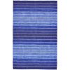 8' x 11' Striped Hand-Tufted Wool/Cotton Blue Area Rug