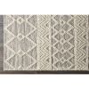 2-ft. x 3-ft. Hand Woven Wool Blend Grey Beige Ivory Persian Style Area Rug