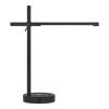 Modern LED Desk Light Table Lamp with Wireless Cell Charging Pad in Black