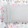 Twin size Pink Grey White Teal Floral Fox Birds Soft Polyester 4 Piece Sheet Set