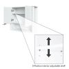 White 2 Door Wall Mounted Bathroom Storage Cabinet