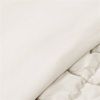 Full/Queen Soft Lightweight Puff Textured 3-Piece Comforter Set in Off White