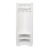 Tall Sturdy Entryway Corner Hall Tree White
