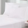 Twin XL Size 4-Piece Cotton Blend Jersey Sheet Set in White