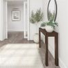 Solid Wood Modern Accent Console Table / Sofa Table in Dark Brown Walnut Finish