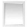 32-in x 28-in Bathroom Wall Mirror with White Solid Wood Frame