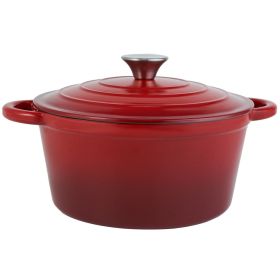 Cast iron soup pot 2 Gradient color 24CM