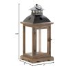Monticello Wooden Lantern - Rustic Home Decor and Outdoor Lighting Accessory