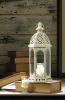 Graceful Distressed White Lantern