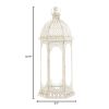 Graceful Distressed White Lantern