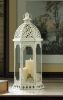Graceful Distressed White Lantern