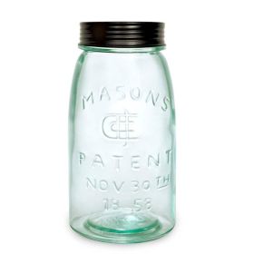 Mason Jar With Lid (size: Quart)