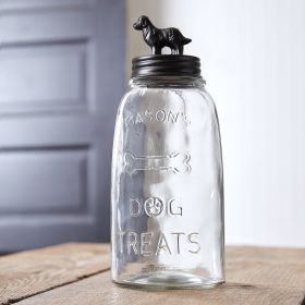 Dog Treat Mason Jar (Option: Golden Retriever)
