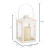 White Lantern - Decorative Candle Holder for Home Decor and Events