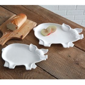 Piglet Decor Dish (Dish: Set Of Two Plates)