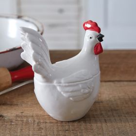 Rooster Decor Dish (Dish: Large Container)