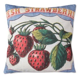 Fruit Throw Pillow (Style: Strawberries)
