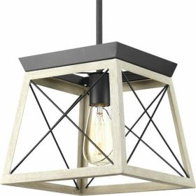 Dimmable Light Lantern Geometric Chandelier (Color: Graphite)