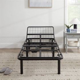Electric Head Foot Adjustable Bed Base with Remote (size: Twin XL)