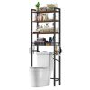 Over the Toilet Storage Freestanding Industrial Metal Shelving Unit