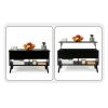 Mid-Century Lift-Top Coffee Table Sofa Laptop Desk in Wood Finish