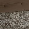 12-piece Reversible Cotton Comforter Set in Brown and Blue