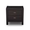 Farmhouse Style Solid Pine Wood 2-Drawer Nightstand Bedside Table
