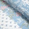 Blue Pink White Beige Floral Cottage Lightweight 3-Piece Quilt Set