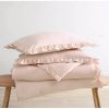 Pink Stone Washed Ruffled Edge Microfiber Comforter Set
