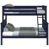 Twin over Full size Solid Wood Bunk Bed in Finish
