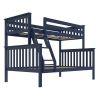 Twin over Full size Solid Wood Bunk Bed in Finish